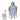 Badeponcho inkl. Waschhandschuh personalisiert | grauer Esel
